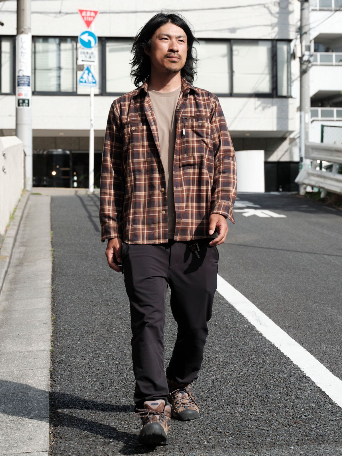 シャツ フォックスファイヤー  Tシャツ マーモット  パンツ ミレー  シューズ キーン  ベルト アメリカンイーグル