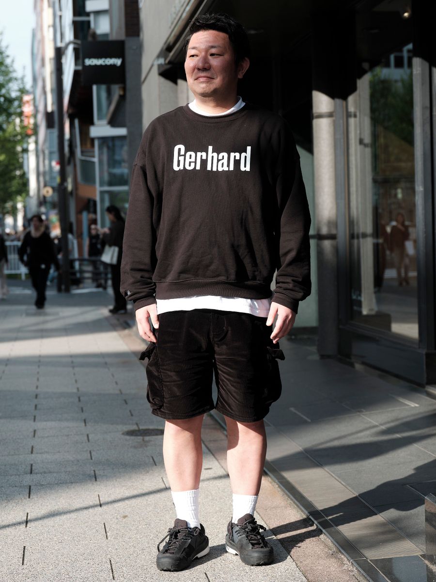 ディバイディッドステイツオブオリーブのスウェットコーディネート | 260424-0927-55 くだもん