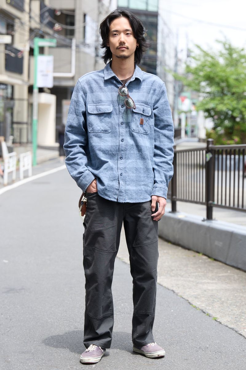 ブリクストンのシャツコーディネート | 260427-1138-01 うらべしんせい 3枚目の写真