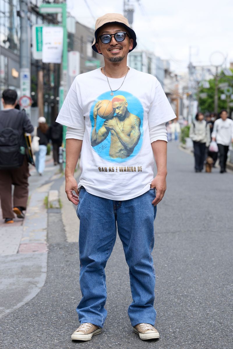 不明のTシャツコーディネート | 260426-1146-53 山崎 3枚目の写真