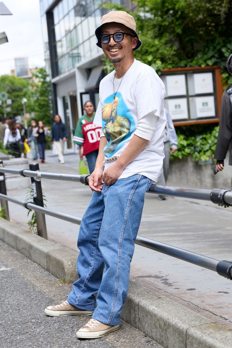 不明のTシャツコーディネート | 260426-1146-53 山崎 2枚目の写真