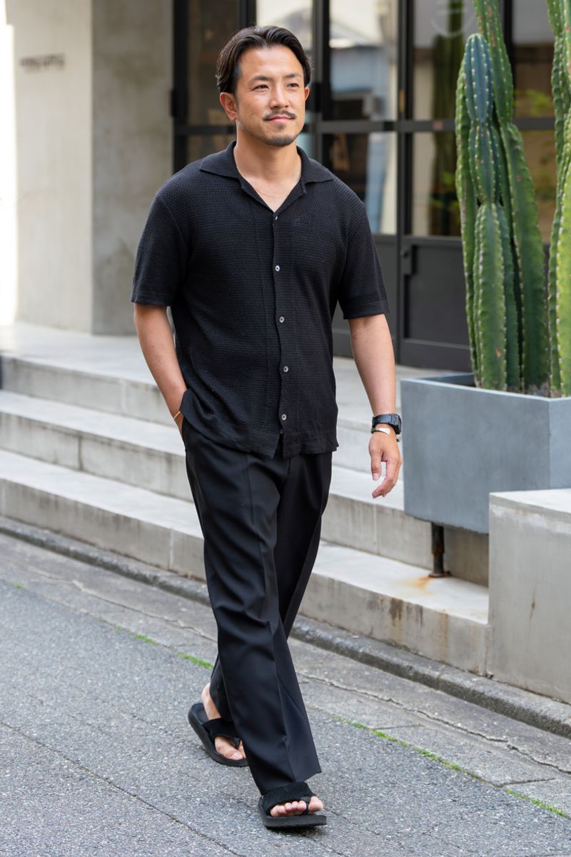 ヴァンドリのシャツコーディネート | 260428-1004-06 岩谷一樹