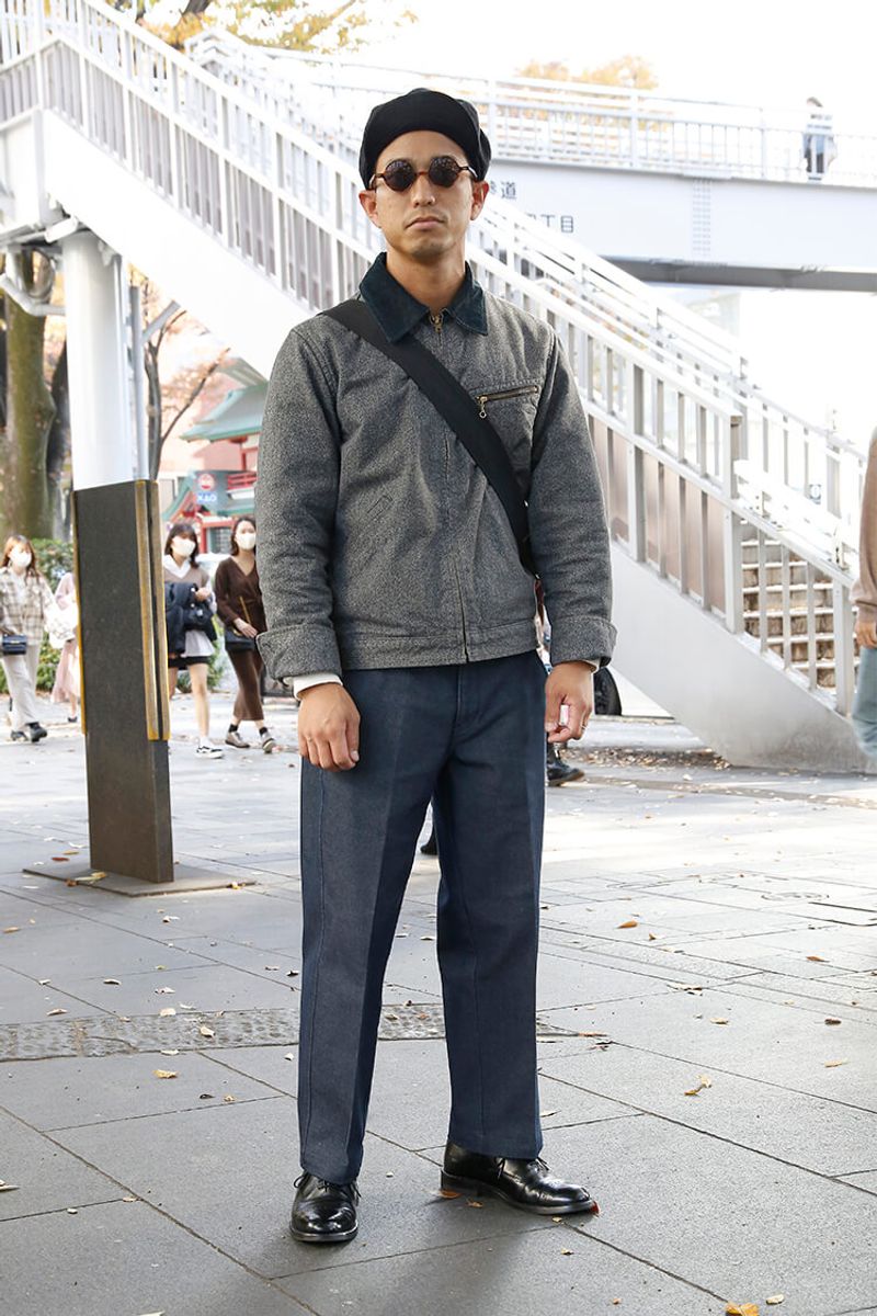 きれいめコーデの肝はセンタークリースデニム 桃原貴大