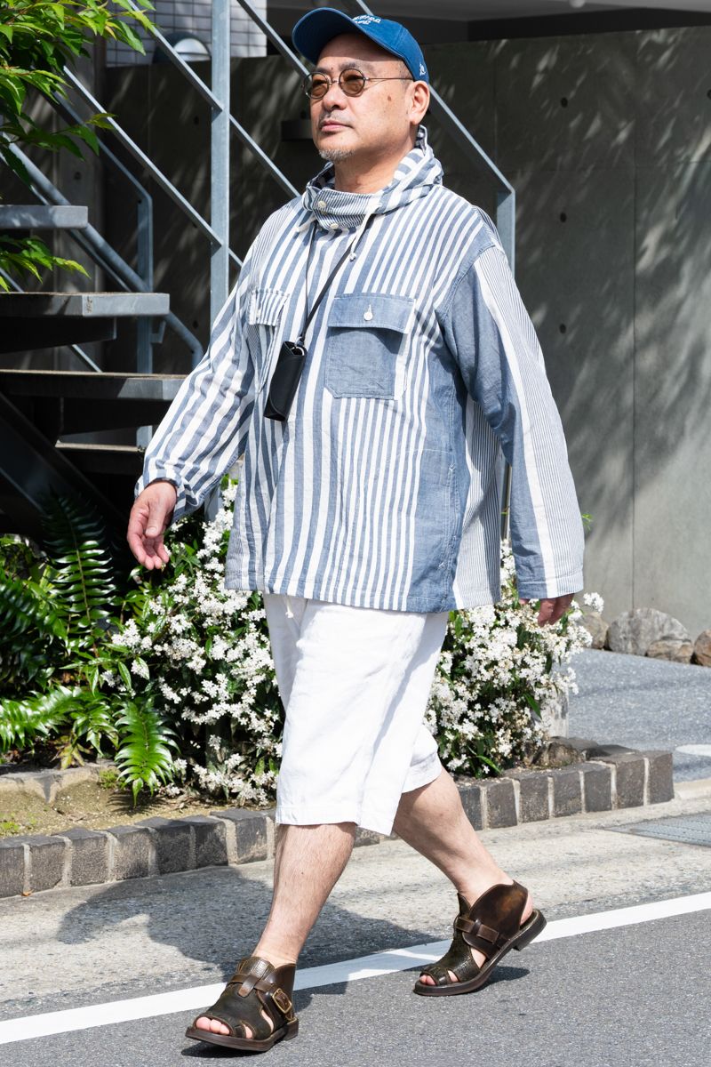 エンジニアドガーメンツのシャツコーディネート | 260510-1128-12 田中浩幸