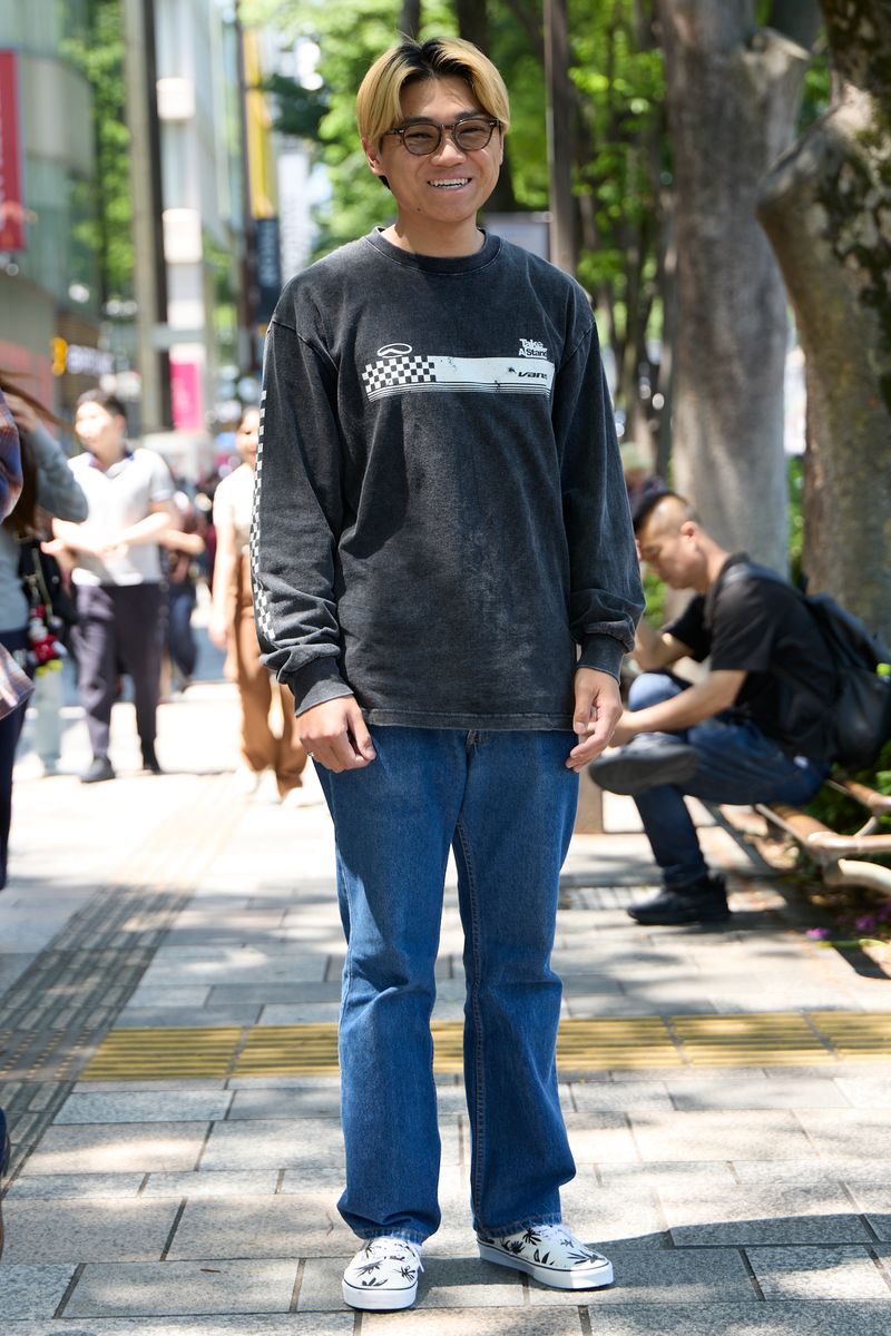 ヴァンズのTシャツコーディネート | 260506-1208-10 田宮拓真