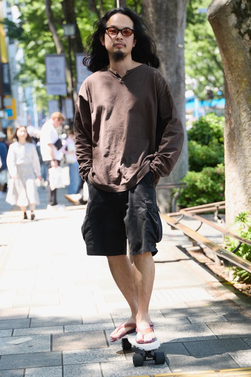 夏を先取る「長袖＋短パンスタイル」。コーデ上手5名の着こなし術を紹介！ - 2枚目の画像