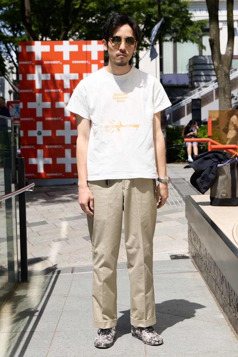 ノーブランドのTシャツコーディネート | 260506-1730-15 田島しんのすけ