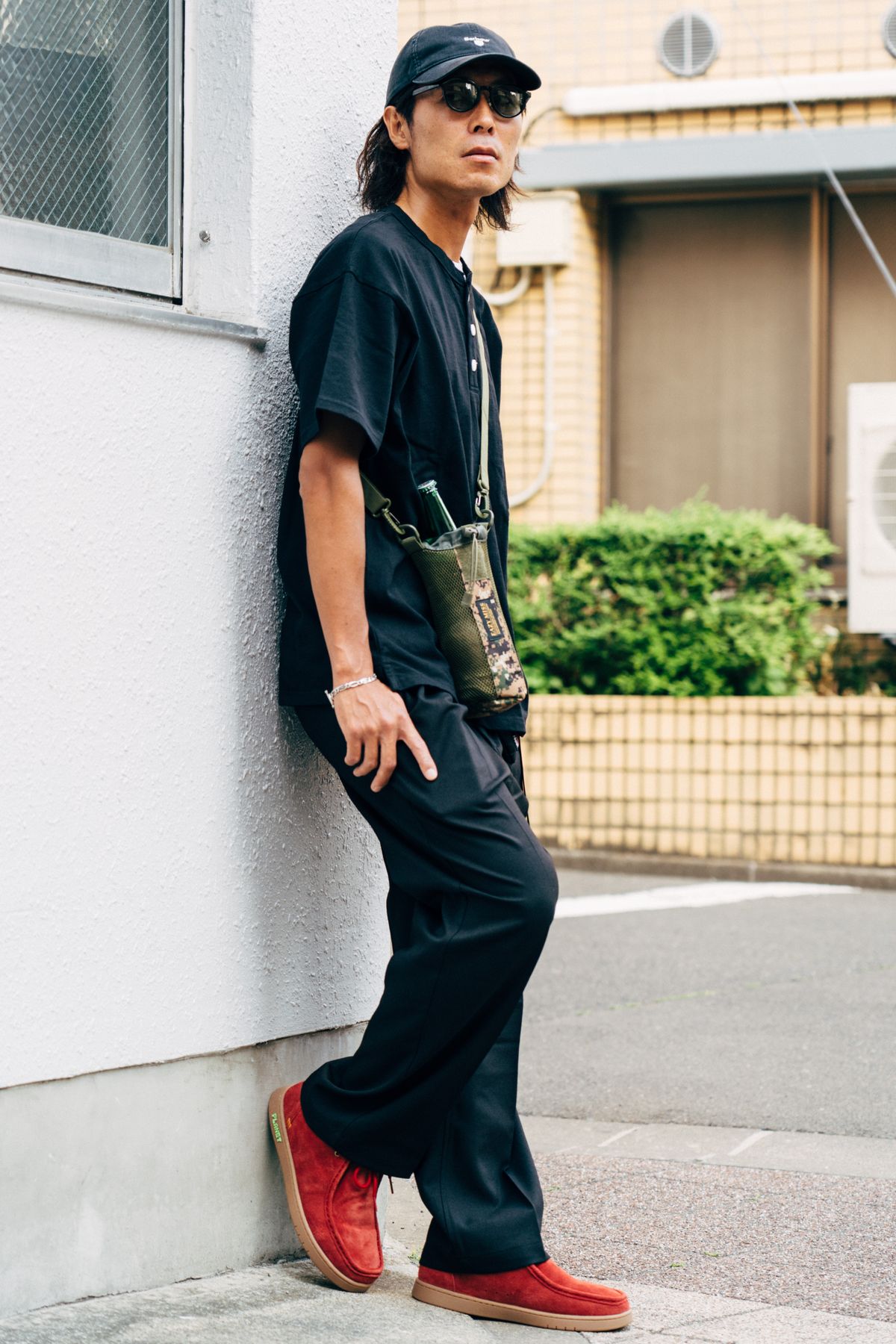 帽子 バブアー  眼鏡 シュア  カットソー グッドウェア  Tシャツ ジーユー  パンツ フリークスストア  ブレスレット ビームス  腕時計 ポールスミス  リング ビームス  リング2 古着  シューズ ビューティフルプラネット