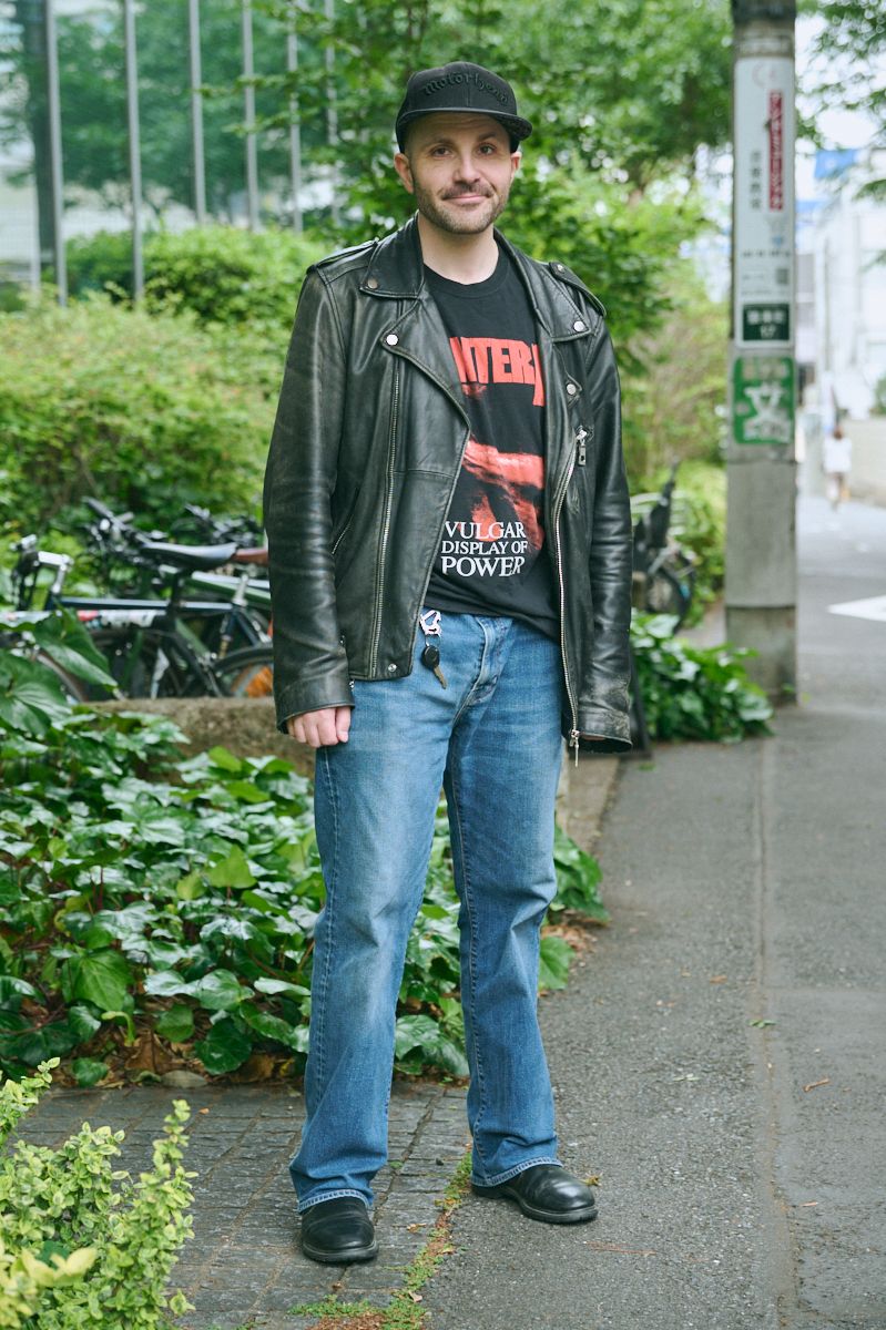古着のライダーズジャケットコーディネート | 260603-0549-40 BOHN WILLIAM ROBERT