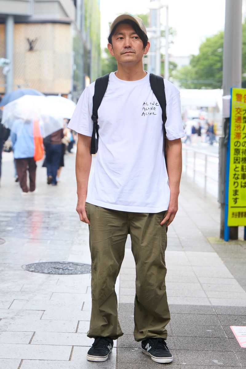 不明のTシャツコーディネート | 260620-1630-47 鈴木亮介 4枚目の写真