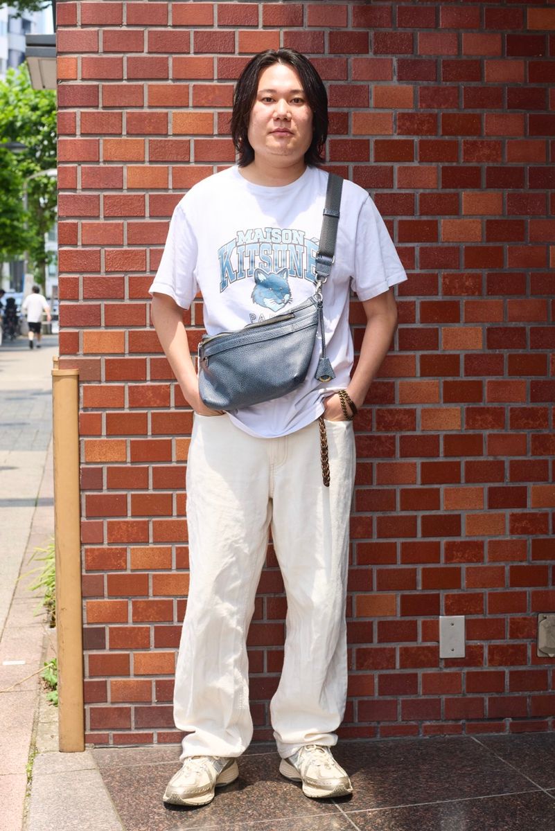 メゾンキツネのTシャツコーディネート | 260624-0929-28 てふ