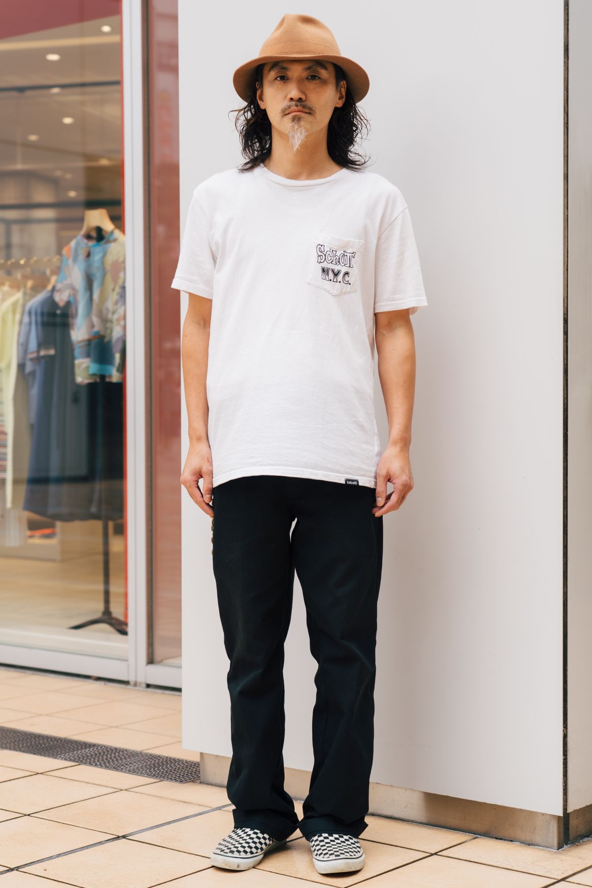 帽子 不明  Tシャツ ショット  パンツ ディッキーズ  ウォレットチェーン・キーチェーン リトルヴィレッジ  シューズ ヴァンズ