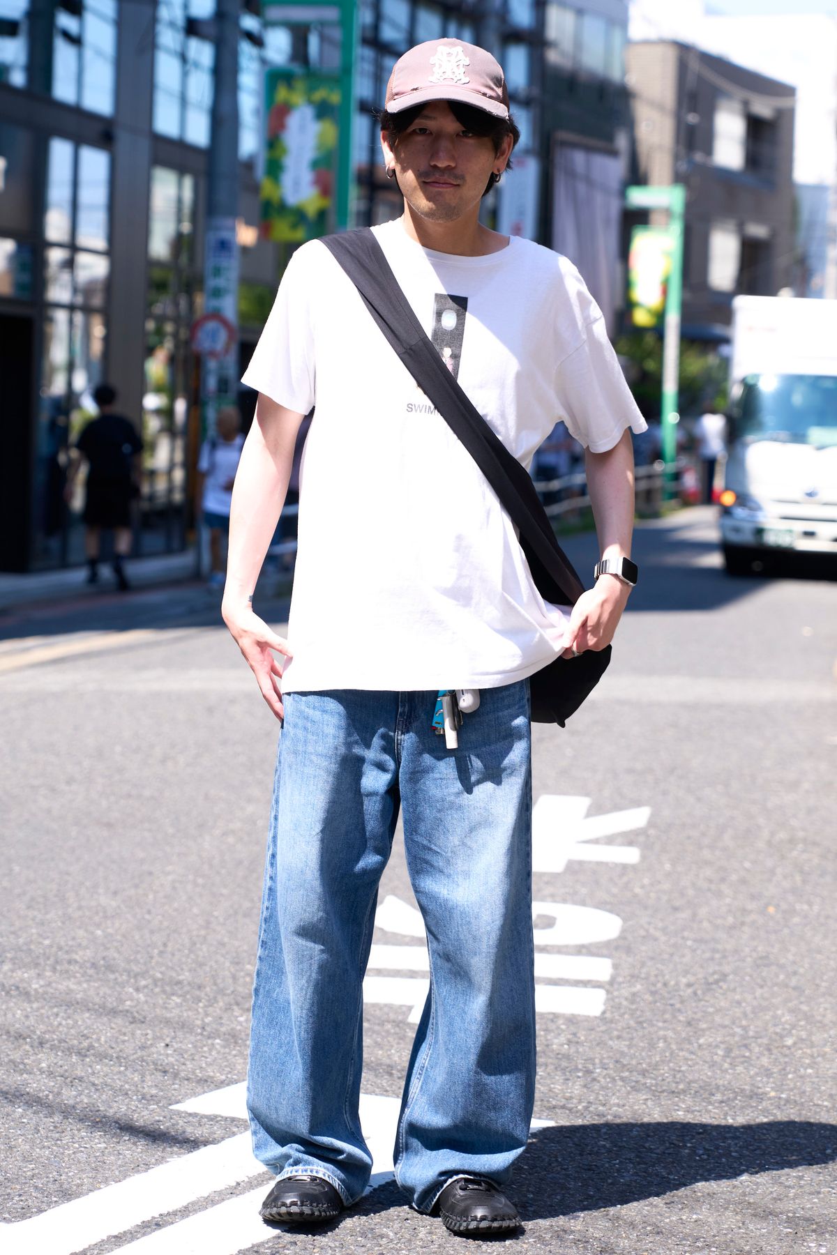 帽子 カミヤ  ピアス キャリアリング  Tシャツ マックミラー  デニム 不明  バッグ ロア  腕時計 アップル  リング 古着  シューズ ナイキ