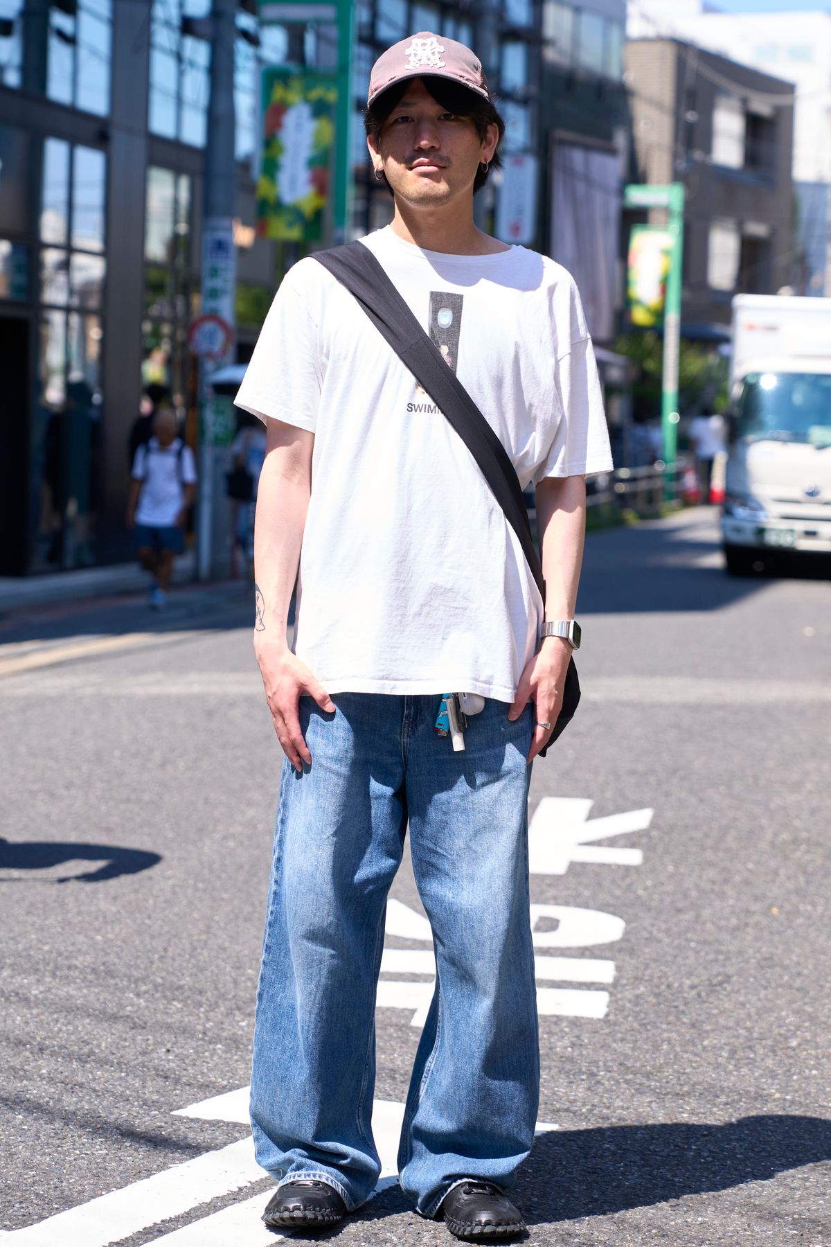 帽子 カミヤ  ピアス キャリアリング  Tシャツ マックミラー  デニム 不明  バッグ ロア  腕時計 アップル  リング 古着  シューズ ナイキ
