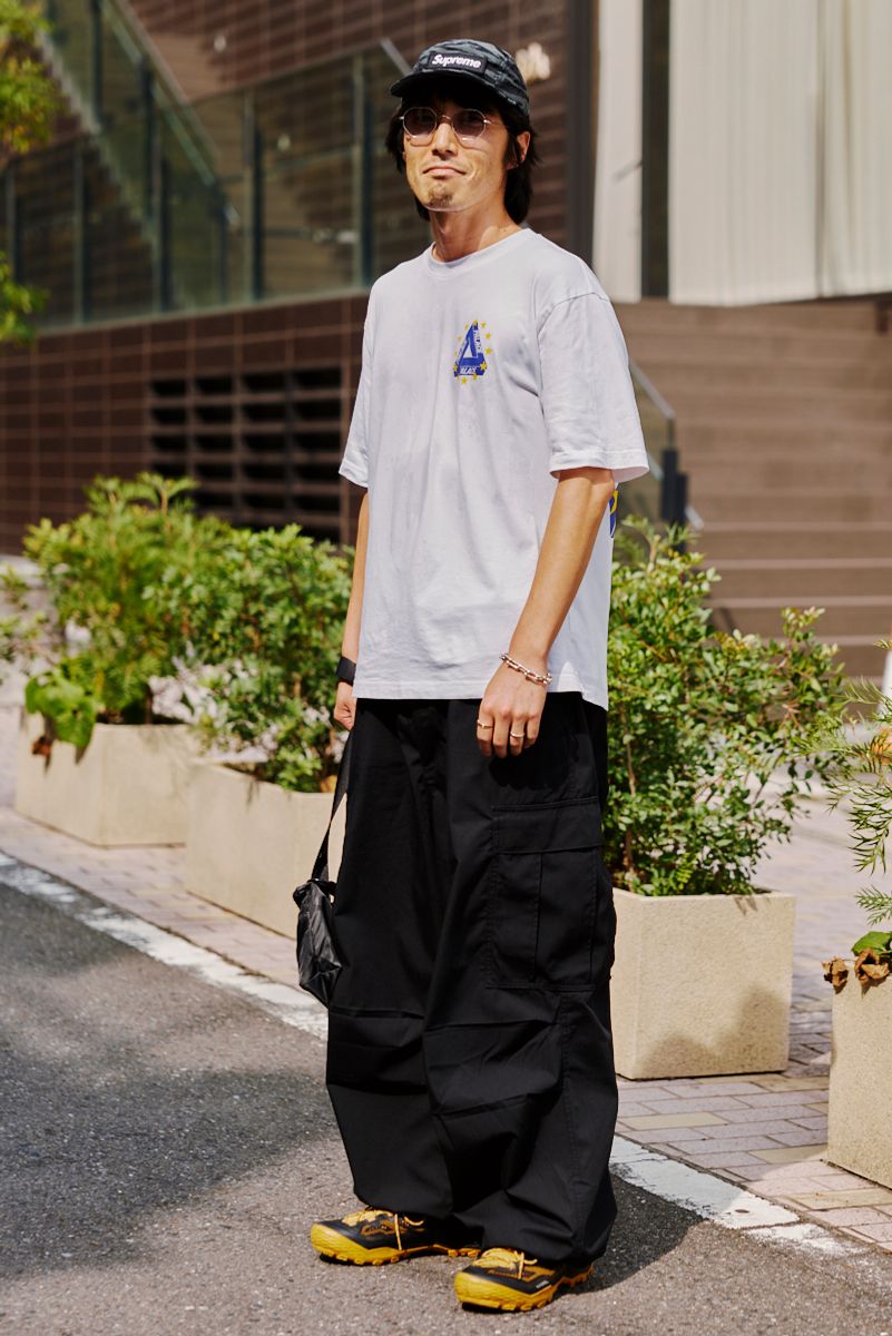 パレススケートボードのTシャツコーディネート | 260804-0722-14 十川祐一