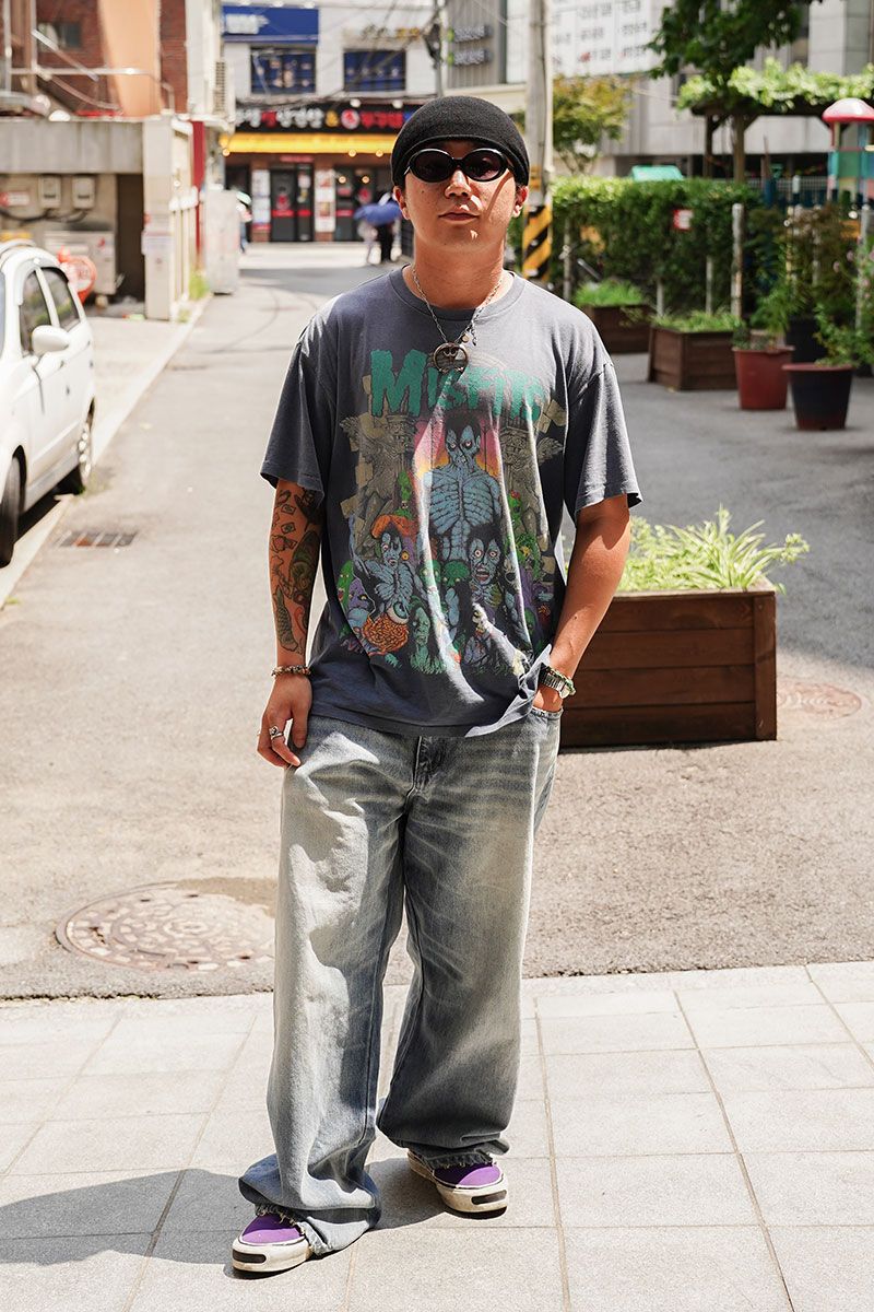 ヴィンテージ のTシャツコーディネート | 260812-1444-28 イ・ドンハ 2枚目の写真