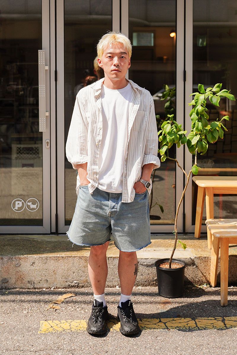 ステューシーのシャツコーディネート | 260812-1511-30 キム・ハクジ