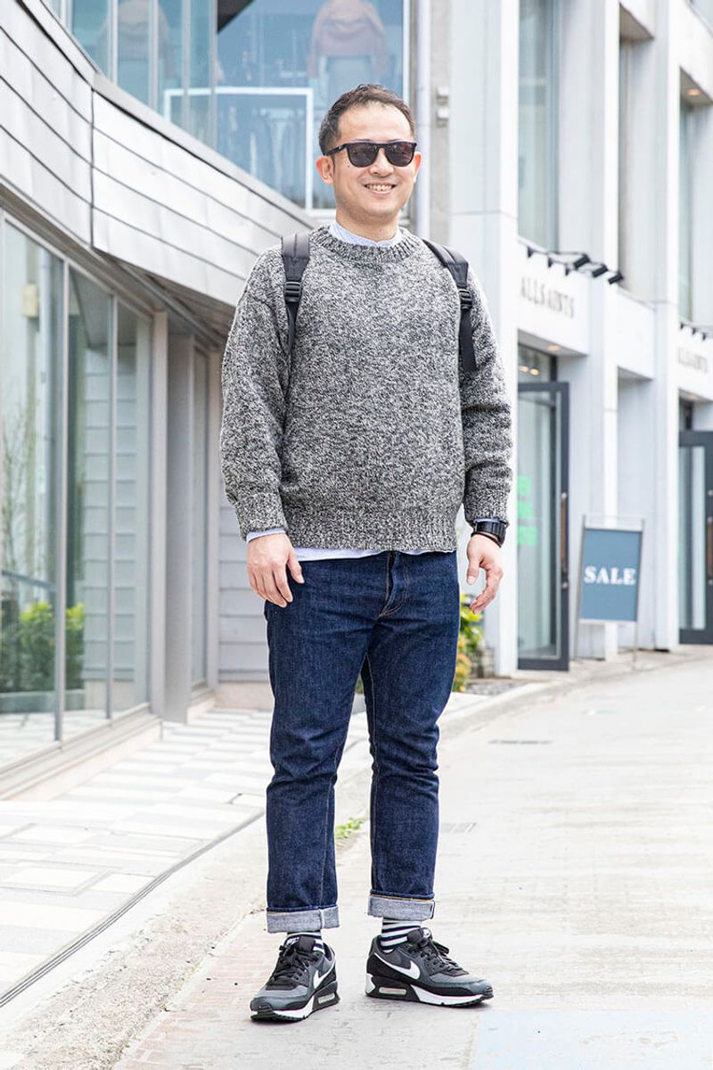 シンプルコーデを“底上げ”する、スニーカー＆ソックス遊び 後藤介士