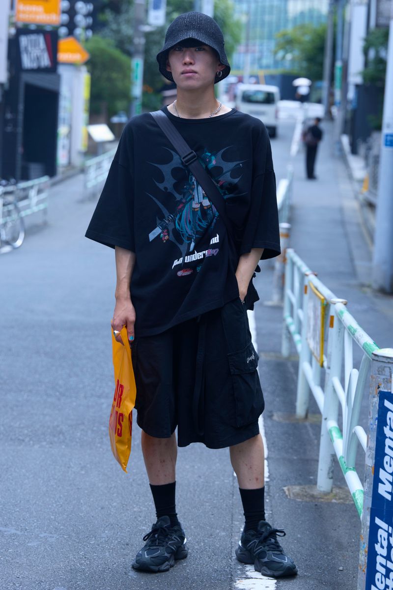 不明のTシャツコーディネート | 260827-2039-58 ぼぼ 4枚目の写真