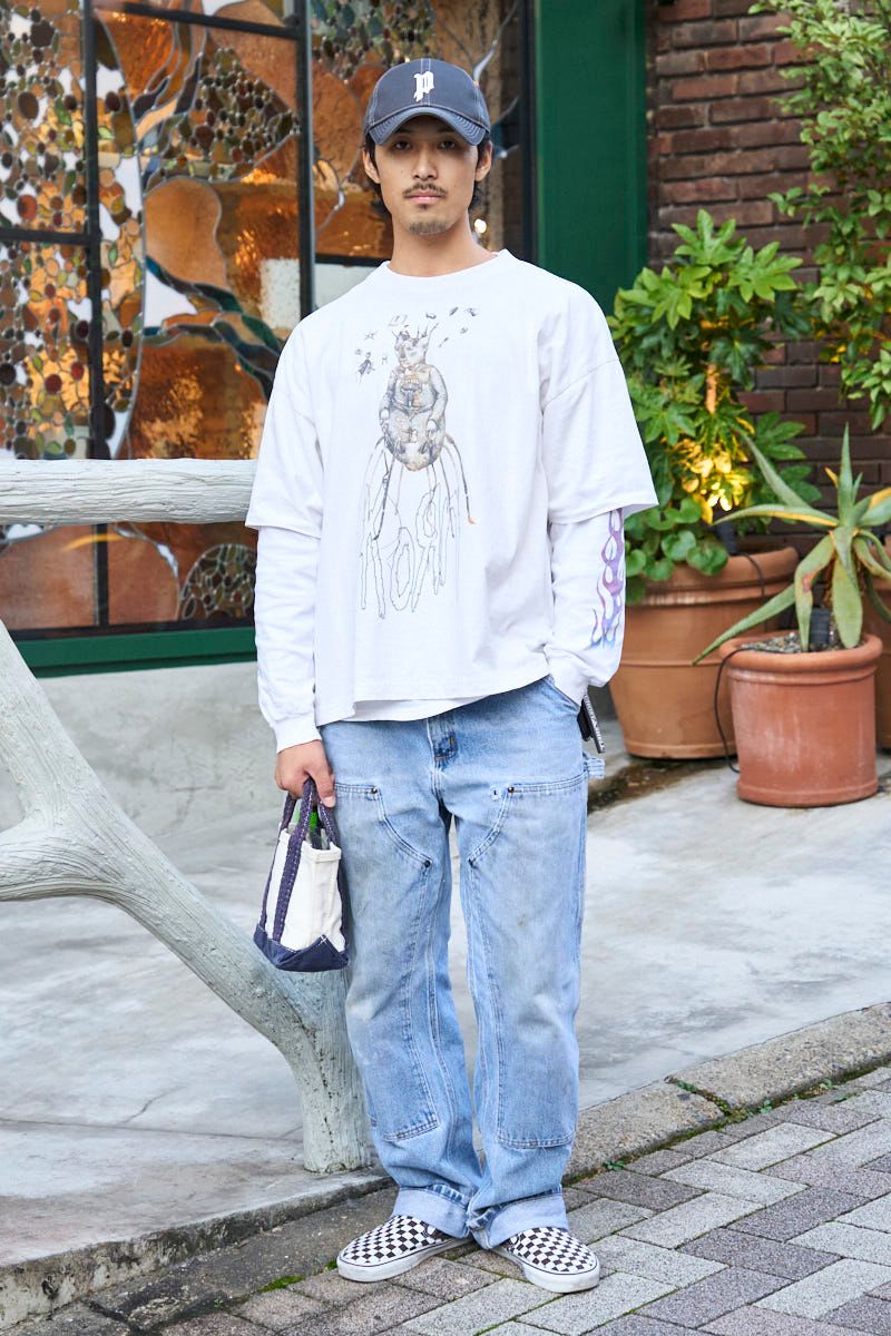 コーンのTシャツコーディネート | 261028-0722-21 油井