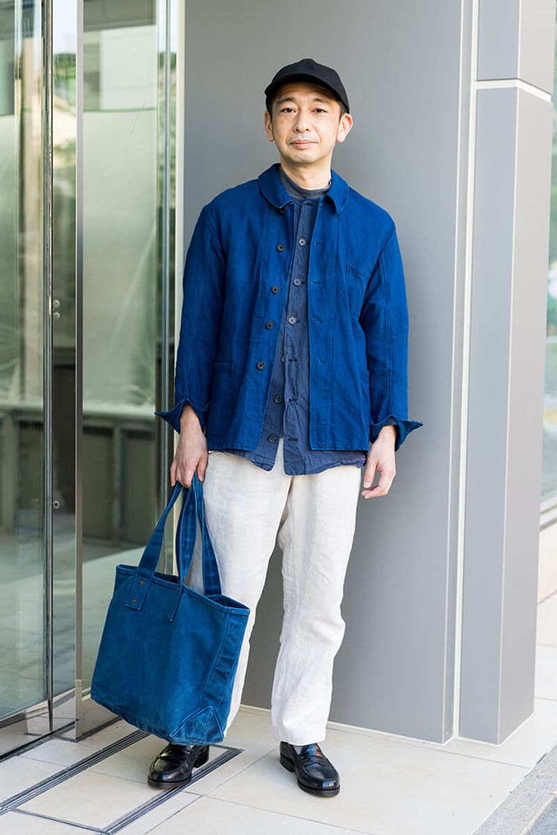 ブルー×ホワイトで上品さと清潔感を一挙両得！ 吉井正勝