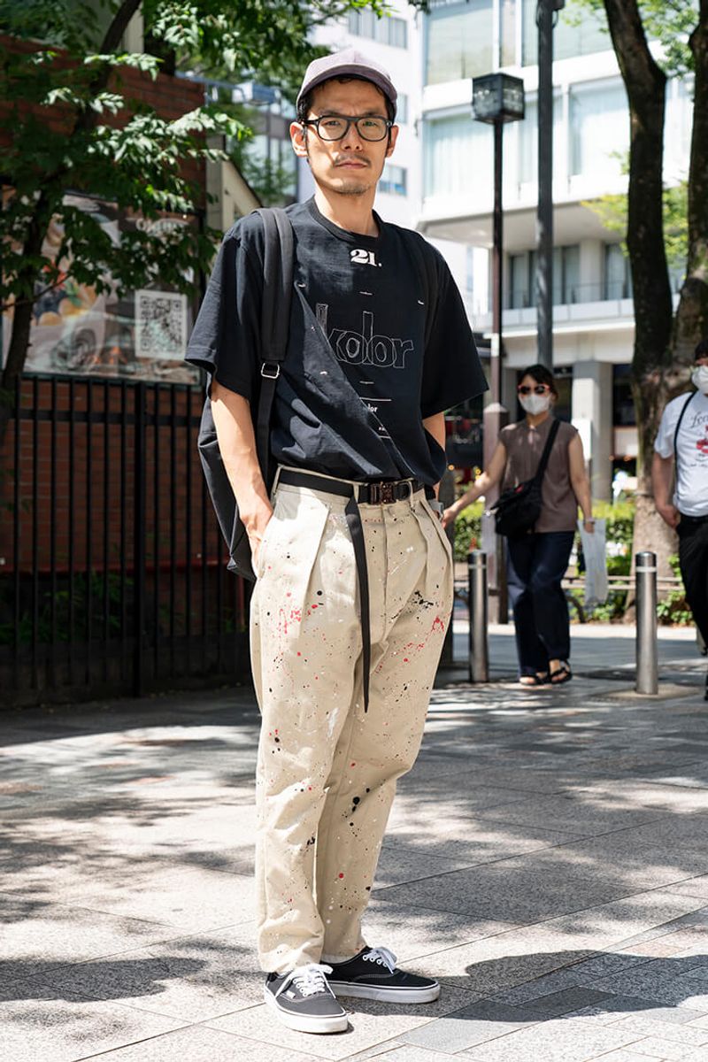 定番合わせにひとヒネリ。近づけばわかるいいセンス Y