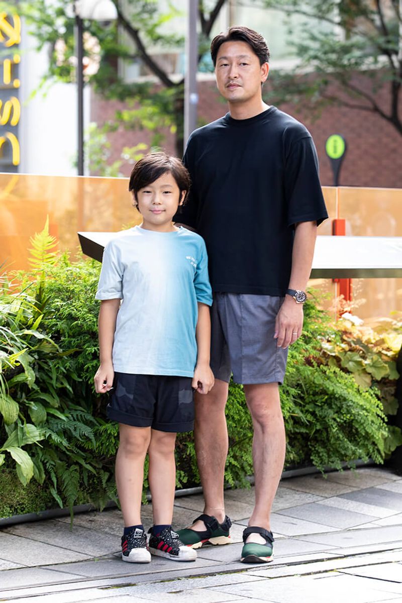 親子で証明するシンプルスタイルの“お洒落は足元から” 碓田憲司