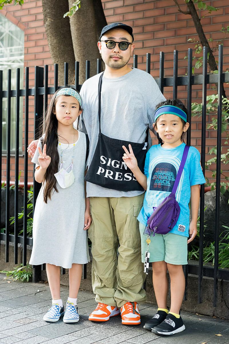 アイテムもカラーもシンプル。そこにオレンジのナイキでビタミン注入 後藤貴之