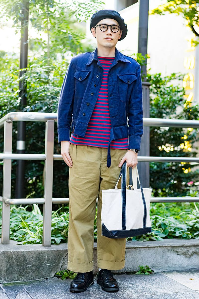 フレンチスタイルに、セントジェームスはあえての紫で個性をプラス クリ