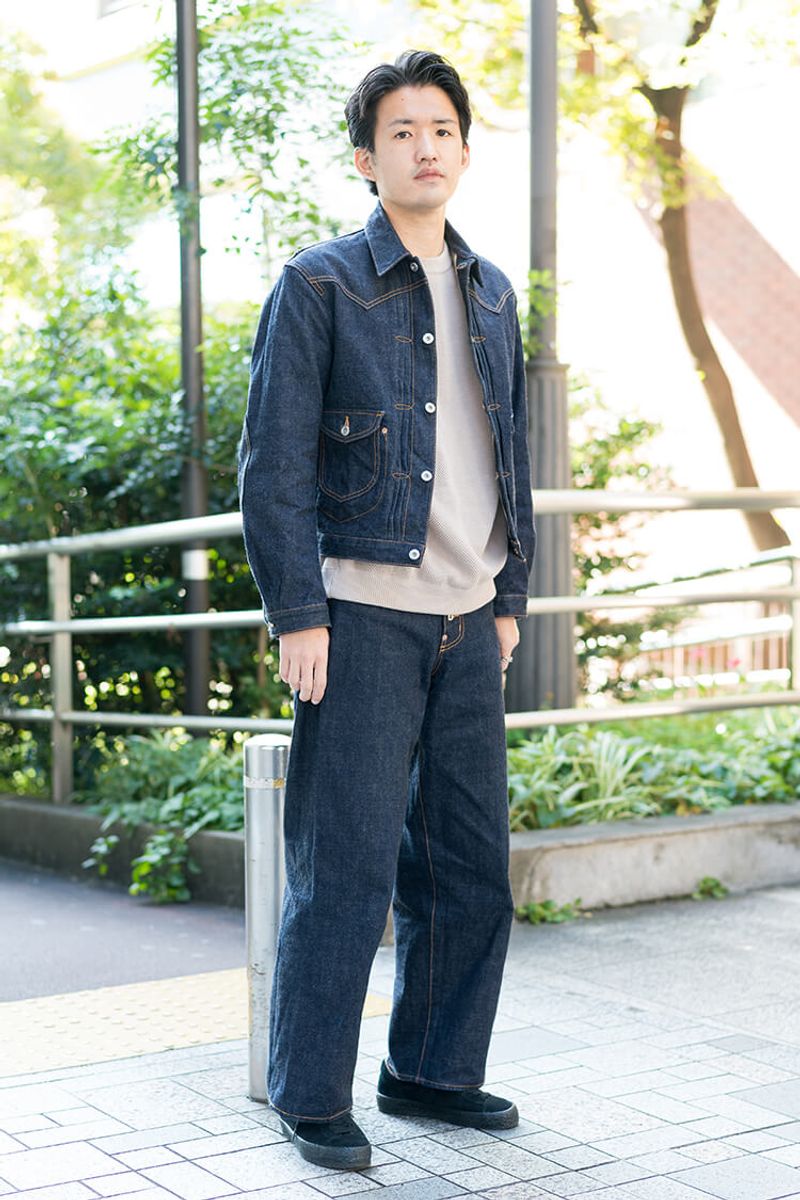 プレスリー的上下デニム。’90thリバイバルの次は’60年代オマージュか!? 木下恭兵