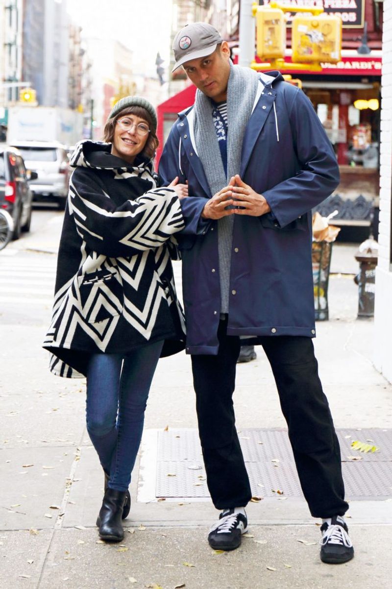 マフラーとキャップで色合わせ マシュー