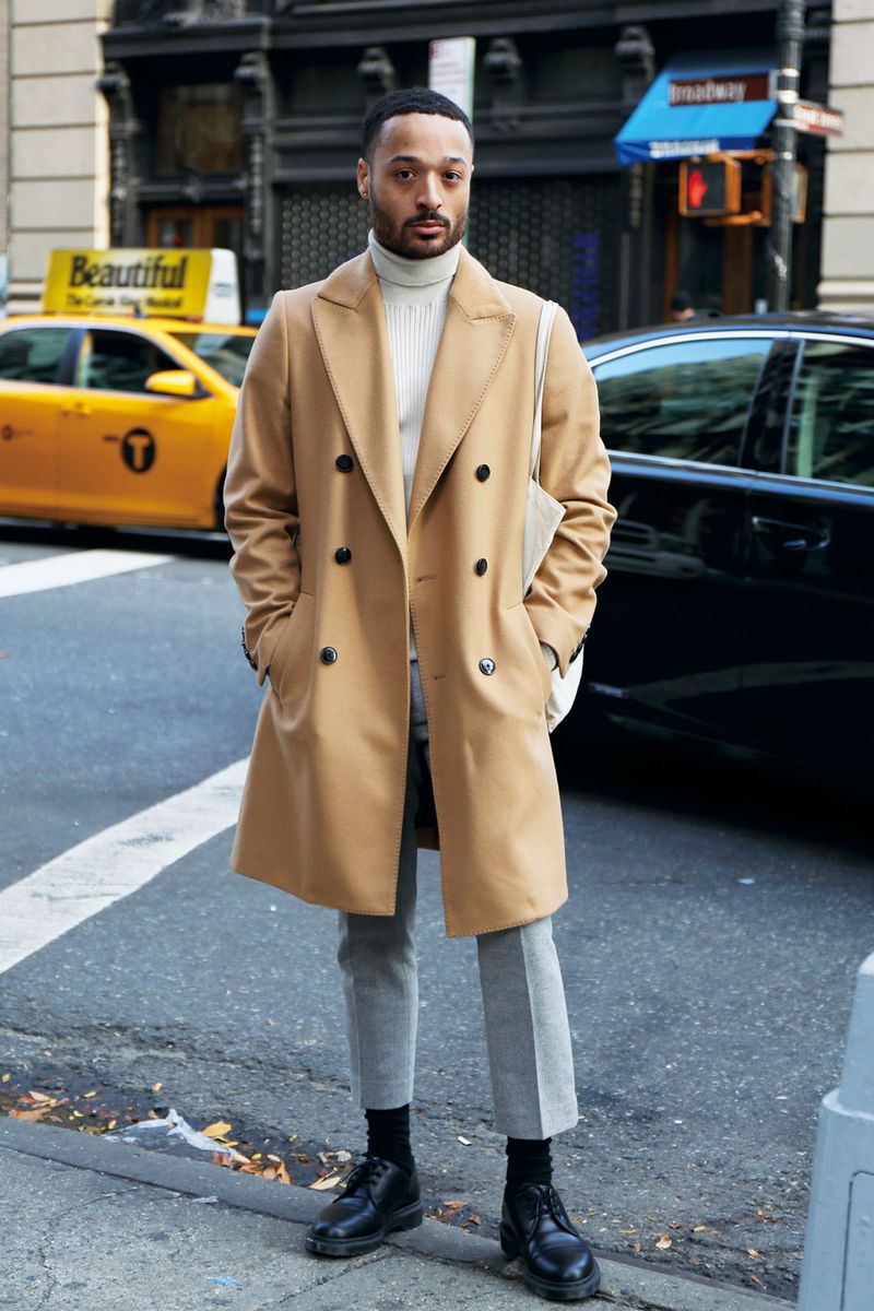 細身のシルエットで作るNY的アーバンスタイル マーク