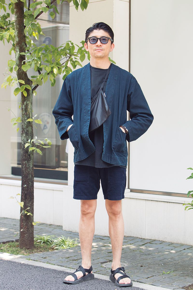 和を取り入れたトレンドスタイルを、レイバンで引き締める 高橋陽一