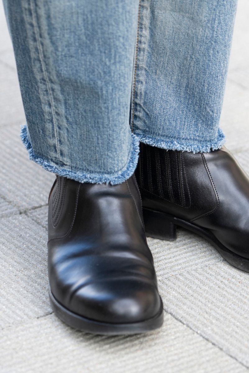 スエードJKも革靴も引き立てるデニムコーデ 向井裕太郎 6枚目の写真