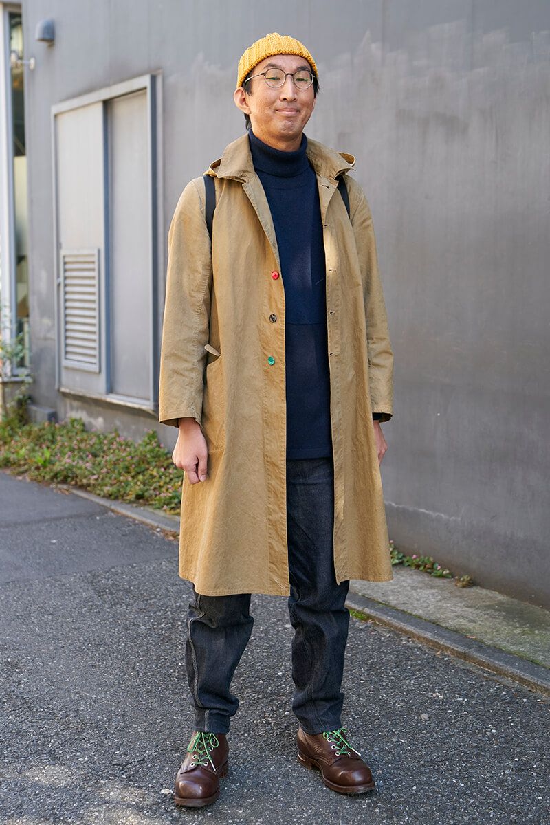DIYで付け替えた、コートのカラフルボタンで楽しさ全開！ 中山良平