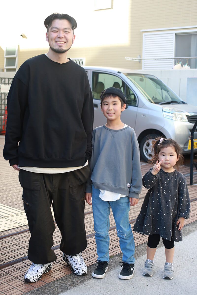 ラフなルックスが好印象。それでもお洒落に見えるのがスゴイ！ 倉田揚司