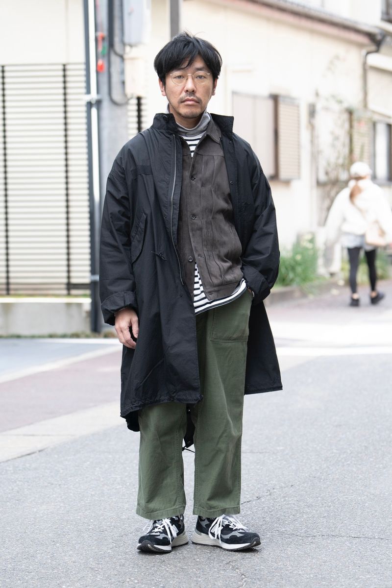 素材の味わいも計算された、ミクスチャーコーディネイト 野村幸平