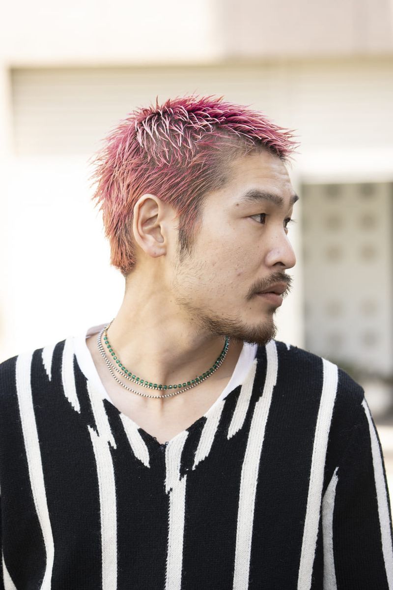 ヘアカラーとソックスの色繋ぎ！ 生き様を示した巧みな装い 津田将矢 4枚目の写真