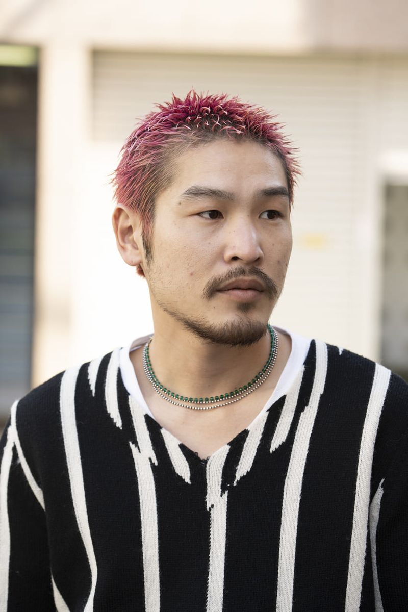 ヘアカラーとソックスの色繋ぎ！ 生き様を示した巧みな装い 津田将矢 2枚目の写真