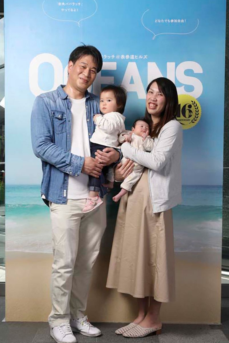 街角パパラッチ@表参道ヒルズ_009 田中星児さん　桃花さん　杏さん　華