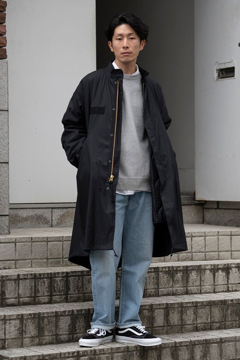 仕立てのいいカジュアルに。足元のチョイスでキャラクターの深みを 松野大輔