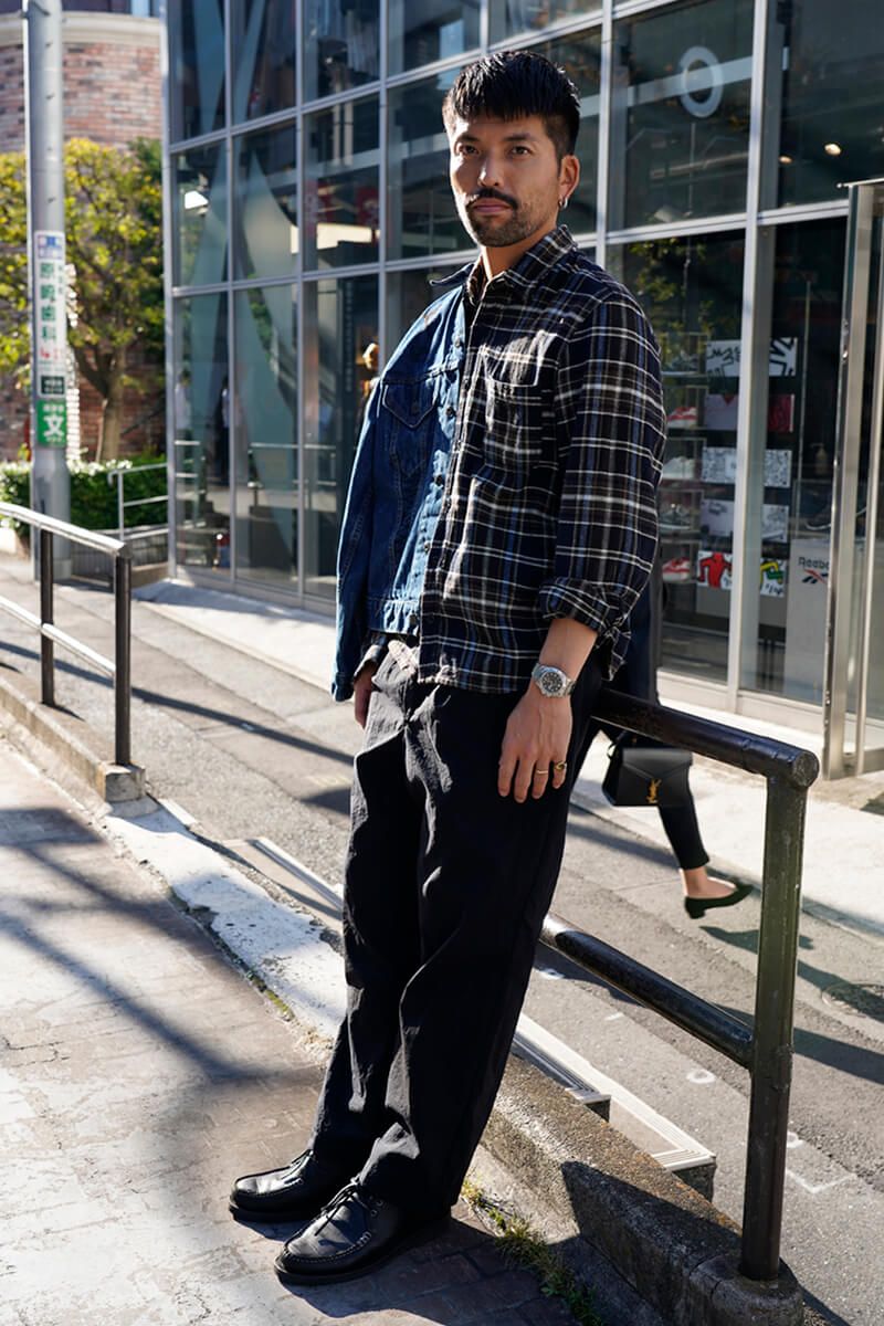 アメカジのムードが漂う装いにも、やっぱりロレックスがよく似合う 坂本翔平