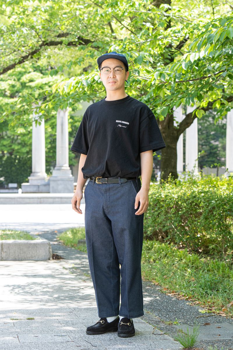 推しアーティストのコラボTを中心にコーディネート 池元 俊