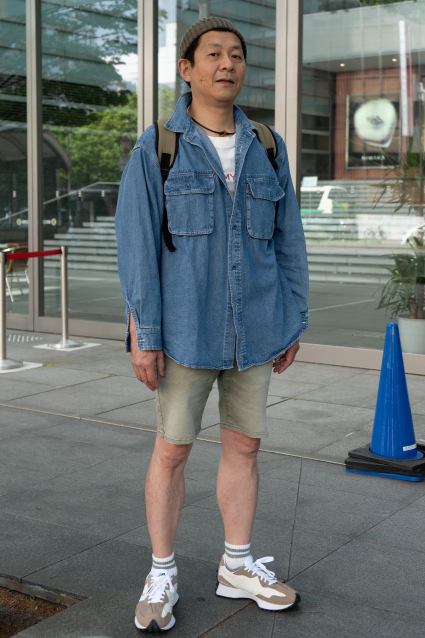 「長袖×ショーツ」のベストシーズン！ロンT、シャツ、ジャケットの三者三様の着こなし好例 - 8枚目の画像