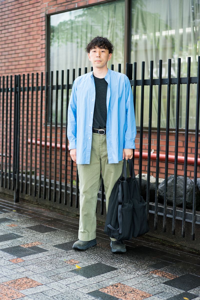 定番のアイテムで爽やかカラーをミックス 阿部大貴