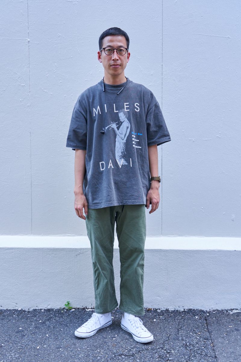 好きが高じて自作したマイルスTシャツ 松浦剛士
