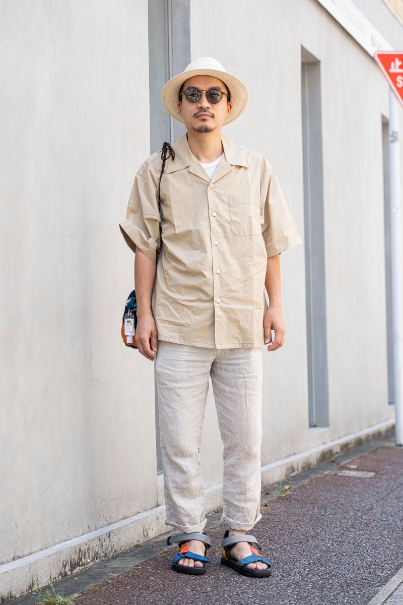 着心地と素材感を楽しむアーリーサマールック 芹野雄志