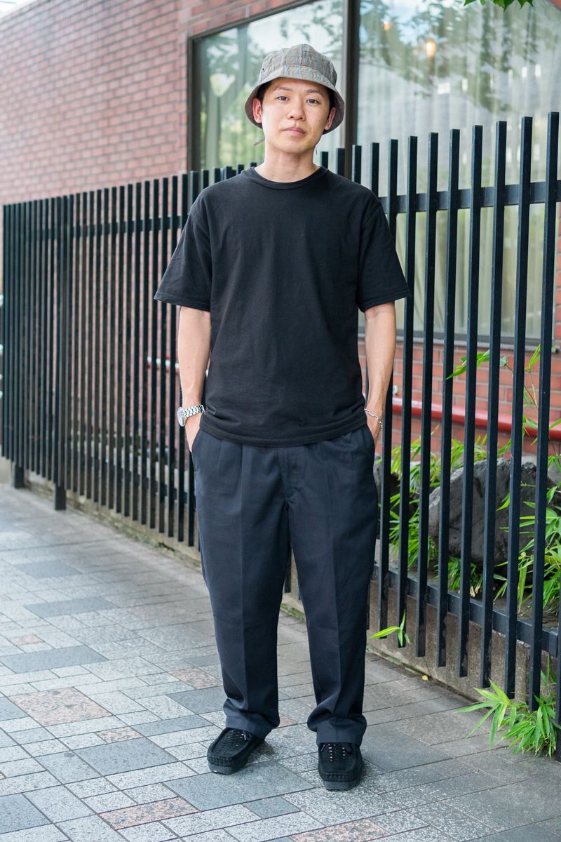 黒で統一した大人のストリートスタイル夏編 井上嘉隆