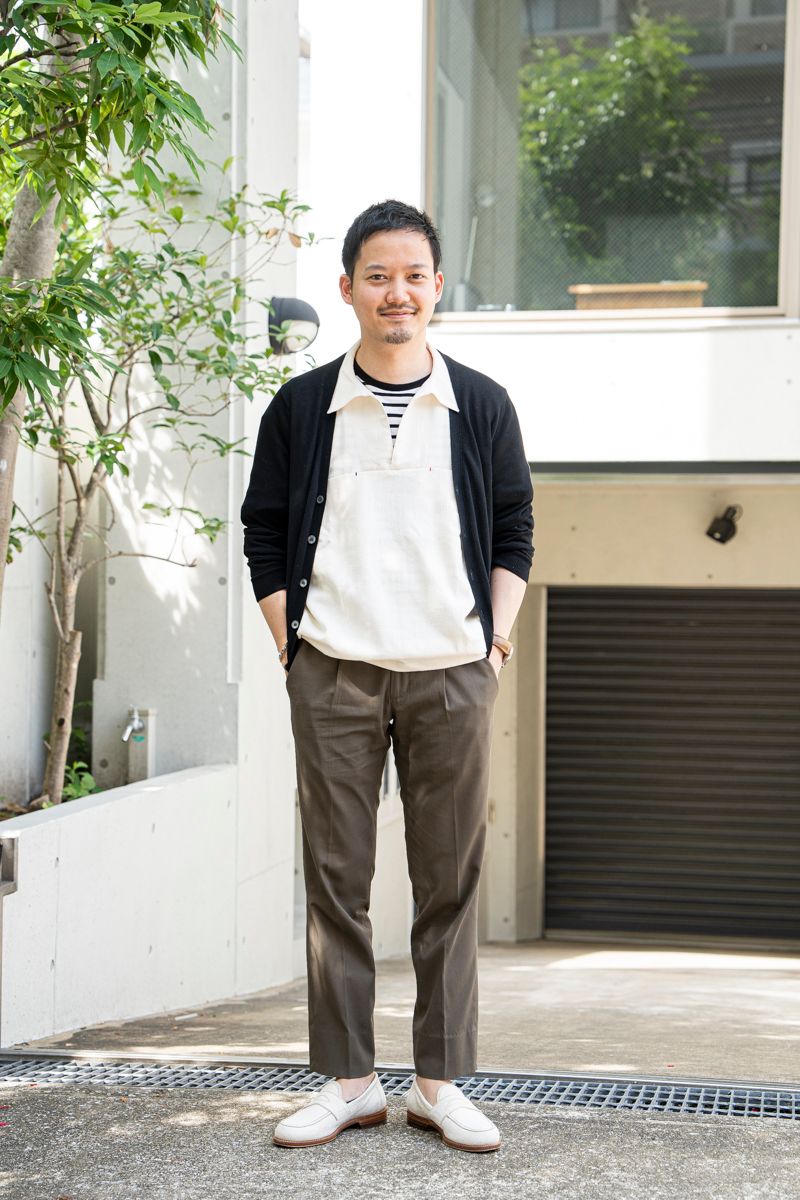 サマーカーデがサマになるキレイめコーデ 清水達也