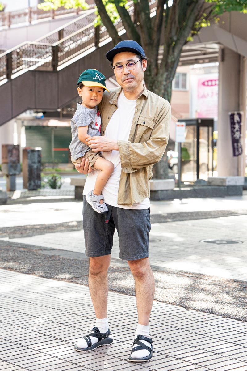 さりげない古着MIXで繋がる親子コーデ 富田靖人